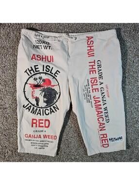 1990 LA TRENZZ WETWEAR USA Streetwear Capri Pant Long Shorts